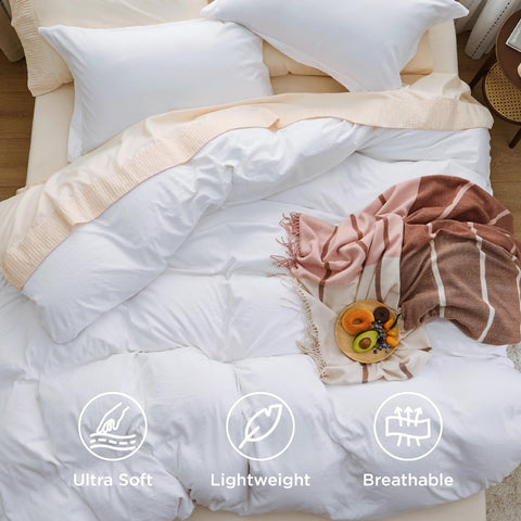 Bedsure eight corner ties inside keeps the duvet in place