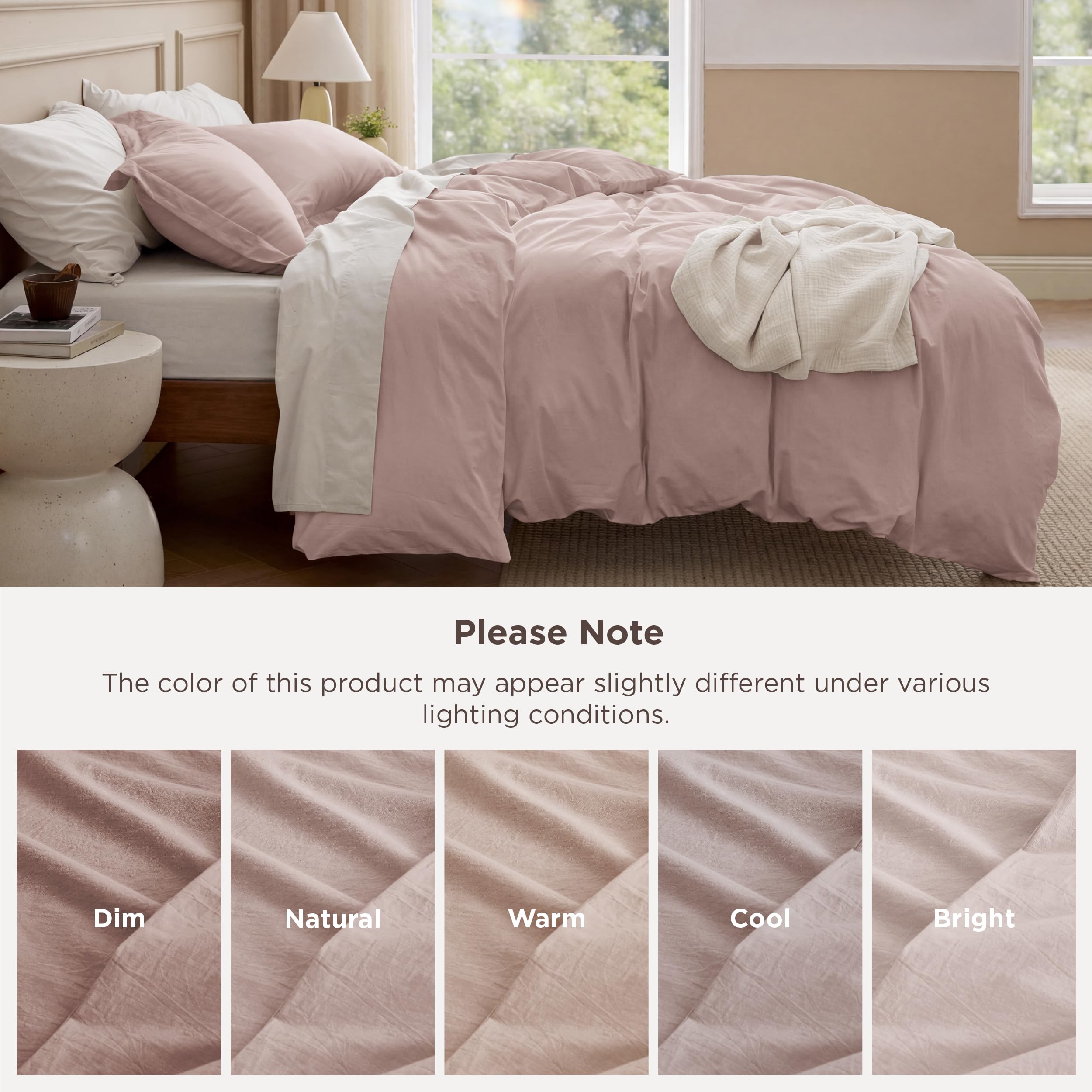 Eight corner ties secure the insert for tidy bed making.