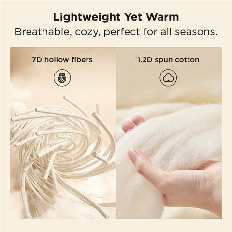 Bedsure eight-tabs stitching distributes fill evenly to avoid cold spots