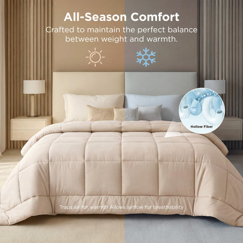 Bedsure eight tabs per side allow easy duvet cover attachment.