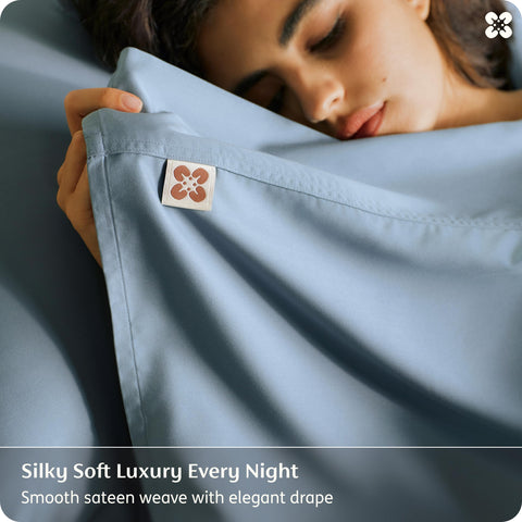 Bedsure eighteen-inch pocket with 360-degree elastic band maintains a snug fit