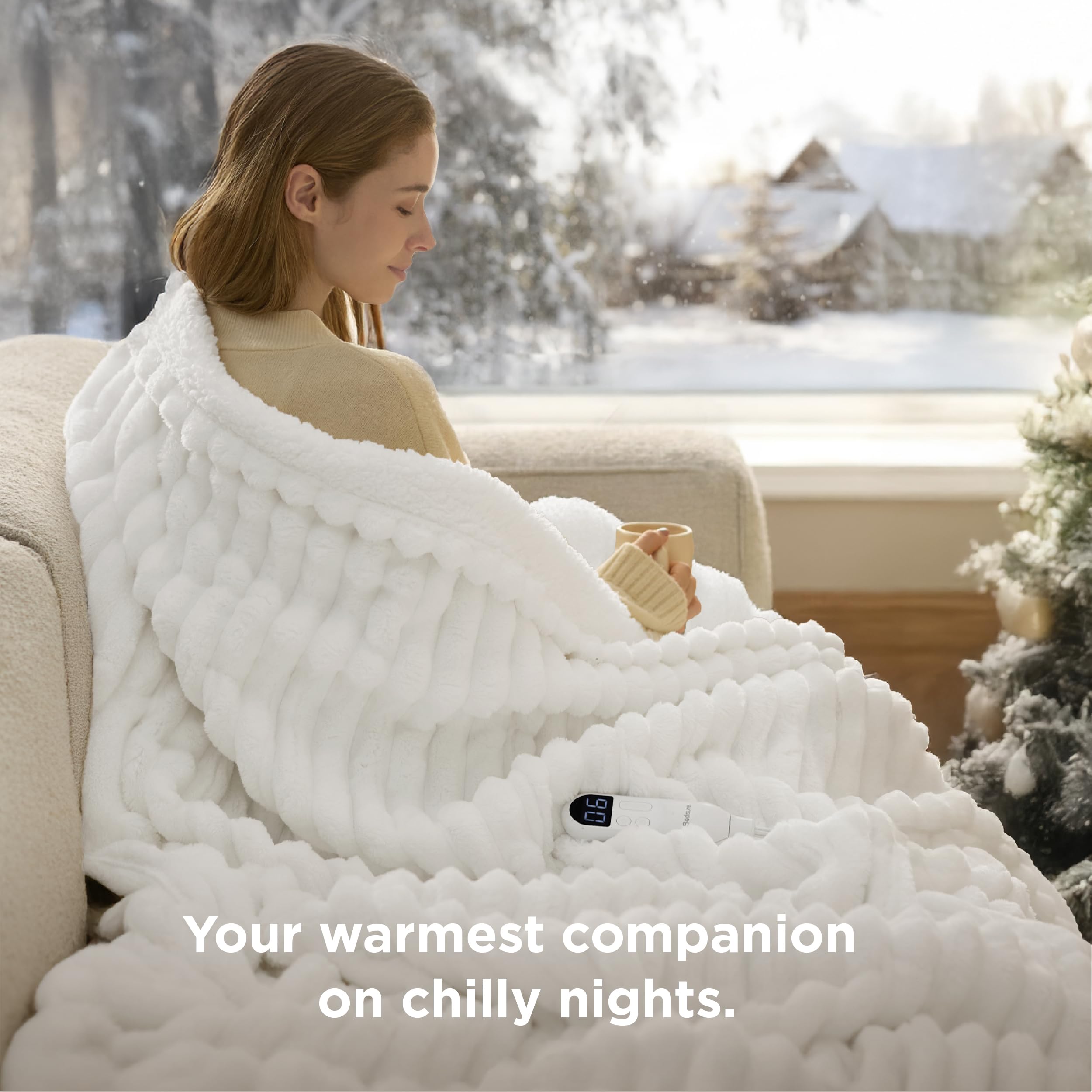 Bedsure 6 heat settings deliver customizable comfort for any activity.
