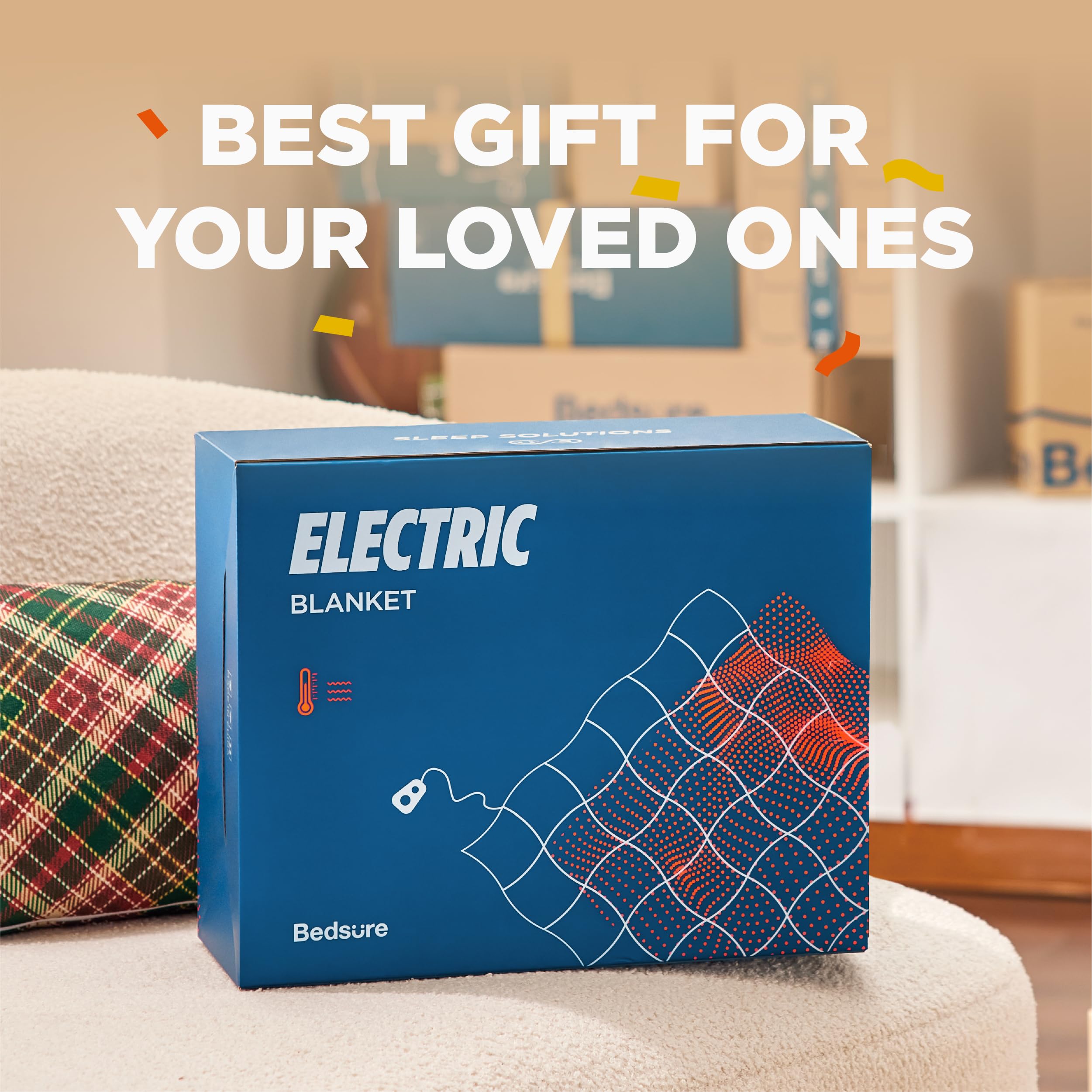 Bedsure electric blanket queen gift-ready for seniors or special occasions.