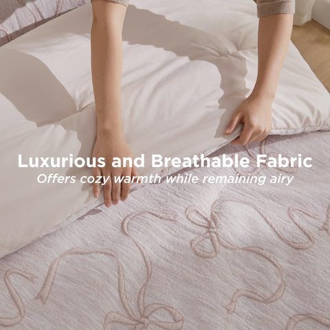 Bedsure butterfly bow design elevates room decor with whimsical charm.