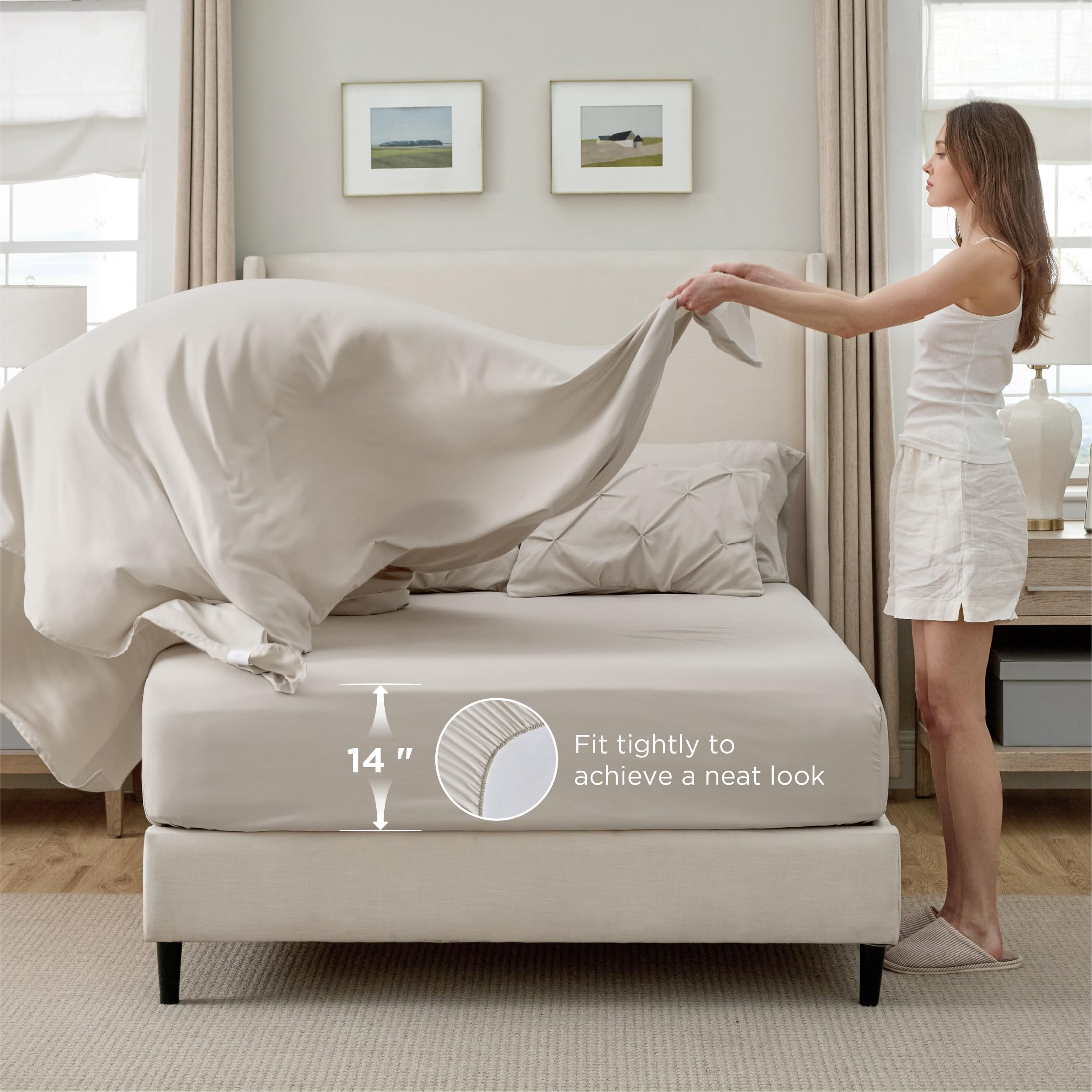Bedsure elegant pinch-pleat decor upgrades any room with a luxurious look