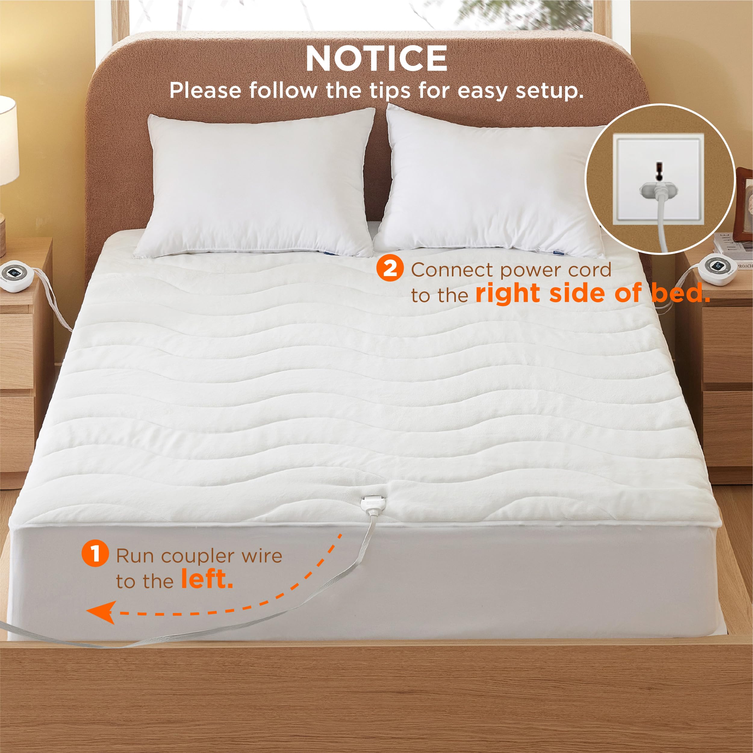 Bedsure energy-saving design reduces power use while keeping you warm.