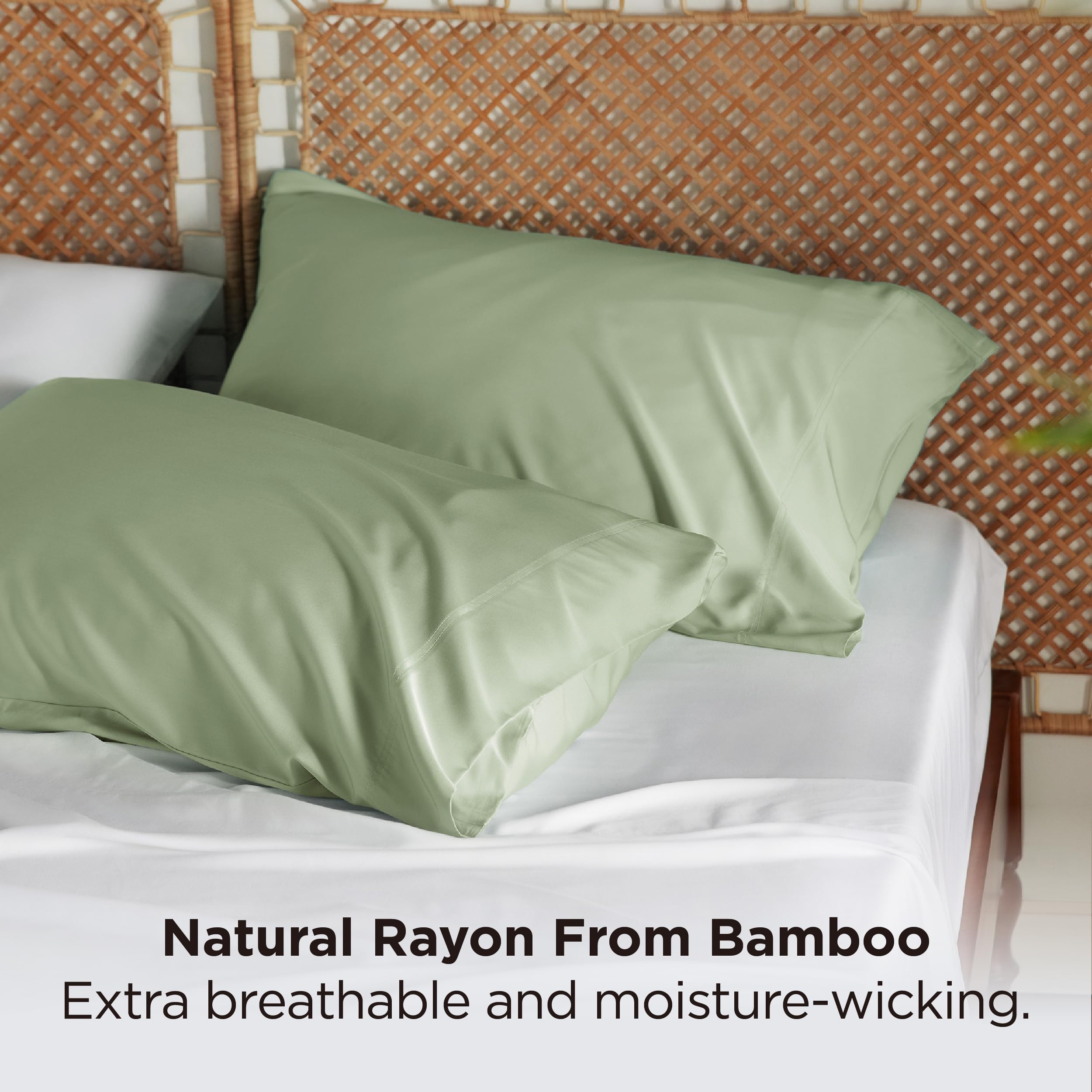 Bedsure envelope closure pillowcase showing secure, tangle-free design