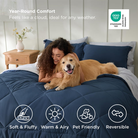 Bedsure pillowcases with envelope closure for secure pillows