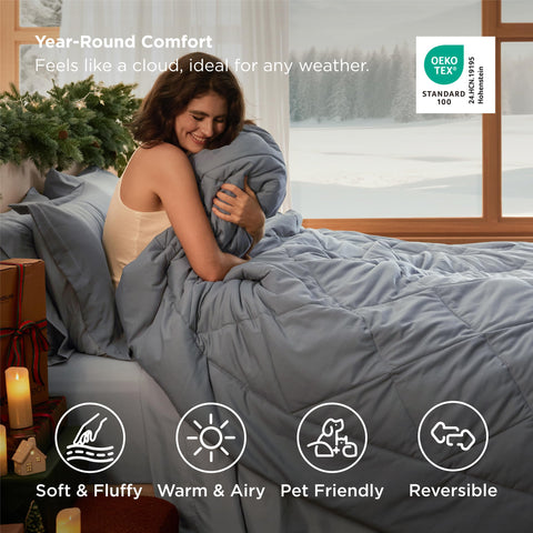 Bedsure envelope-closure pillowcases showing secure pillow design.