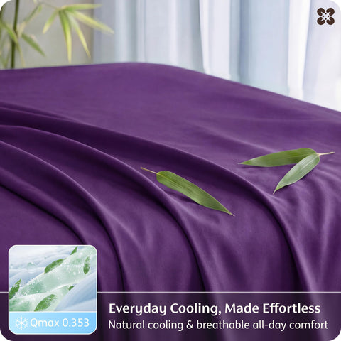 Bedsure fabric close-up shows silky softness and breathability.