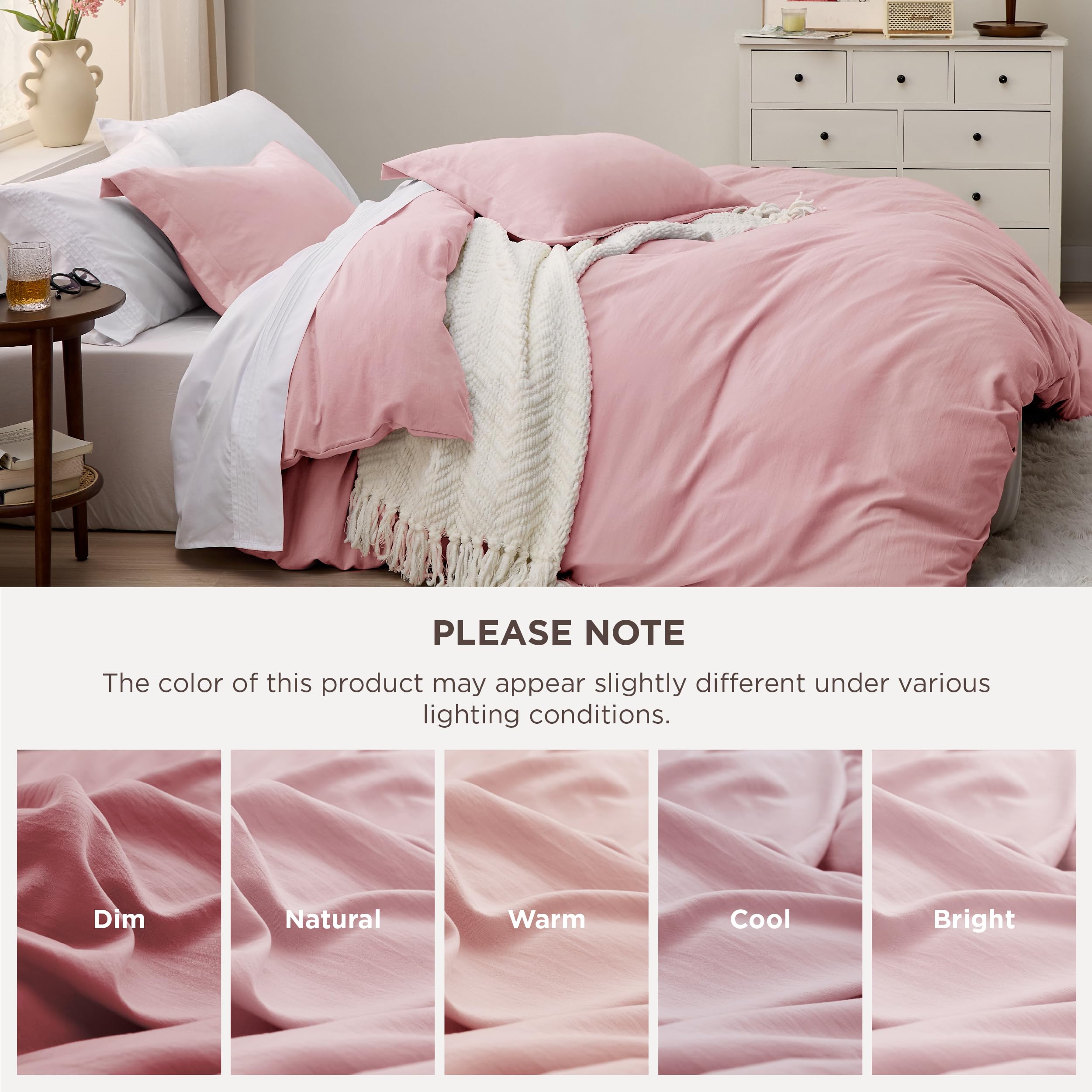 Bedsure color stays vibrant thanks to fade-resistant dyeing technique.