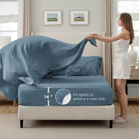 Bedsure fade-resistant microfiber retains color after washing