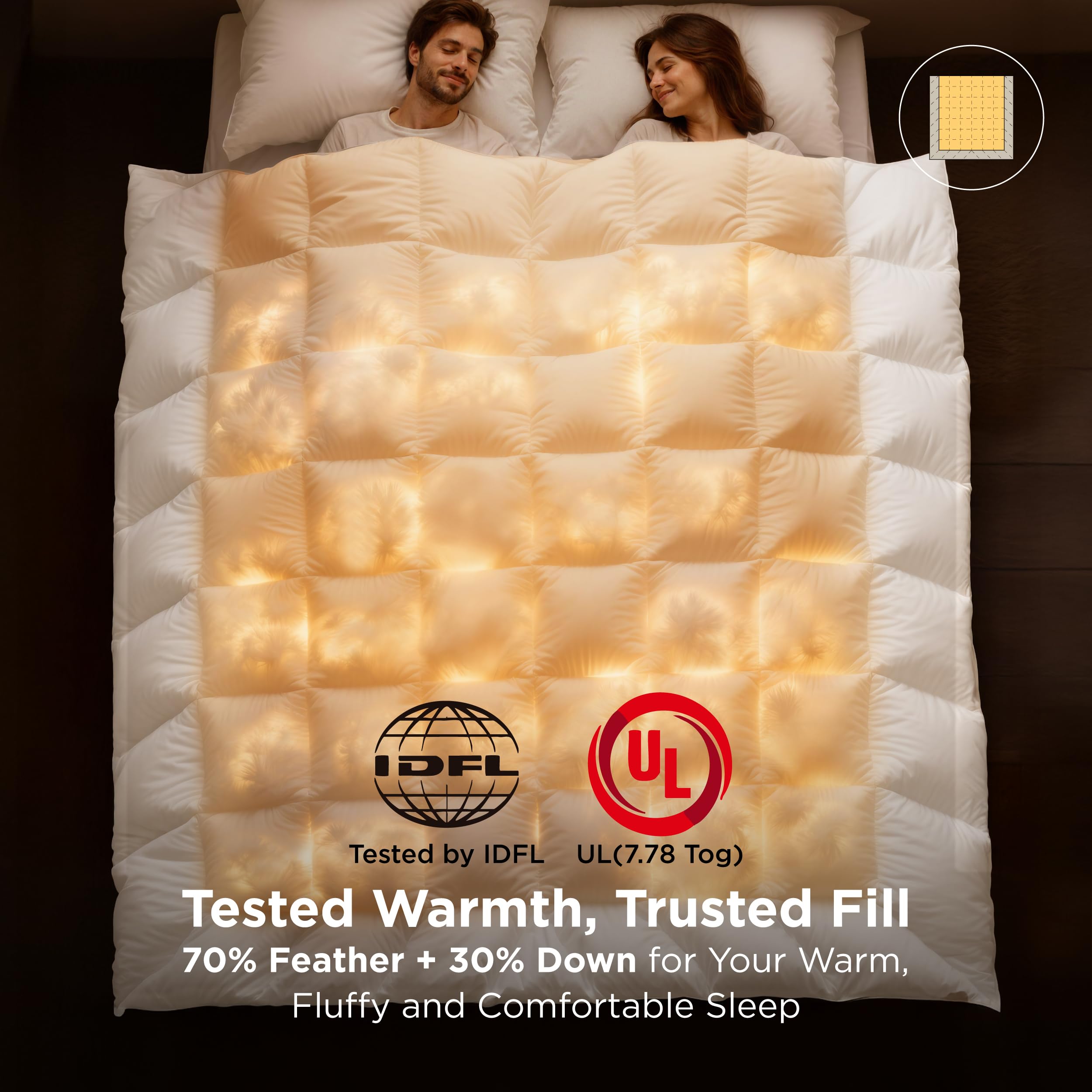 Bedsure zoned warmth design centers heat where you need it
