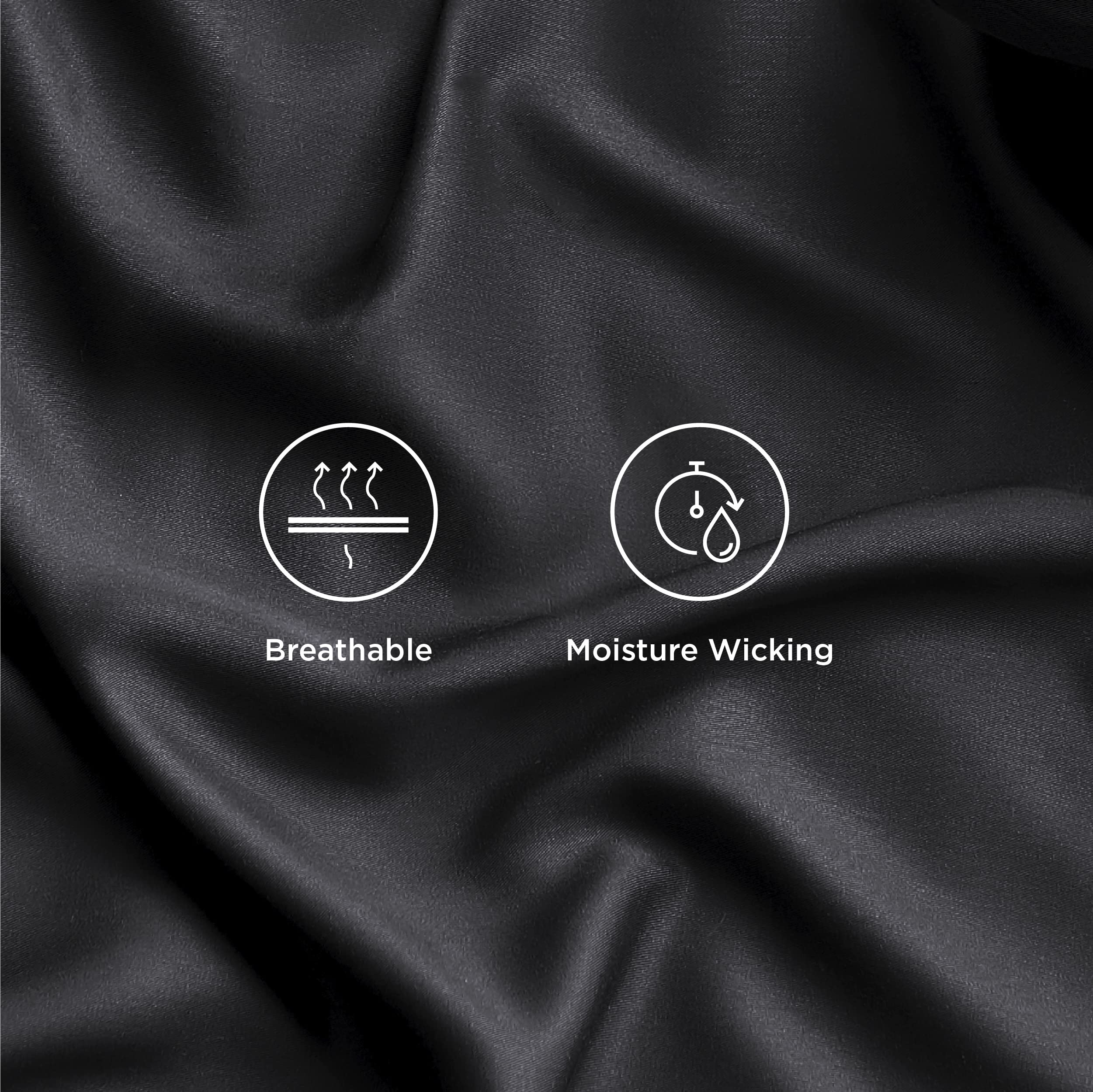 Bedsure fitted sheet with 16-inch pockets secures a snug fit.