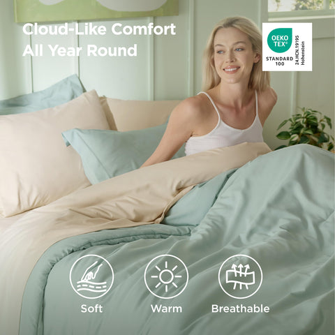 Bedsure fitted sheet 60x80 in sage green offers a snug, secure fit