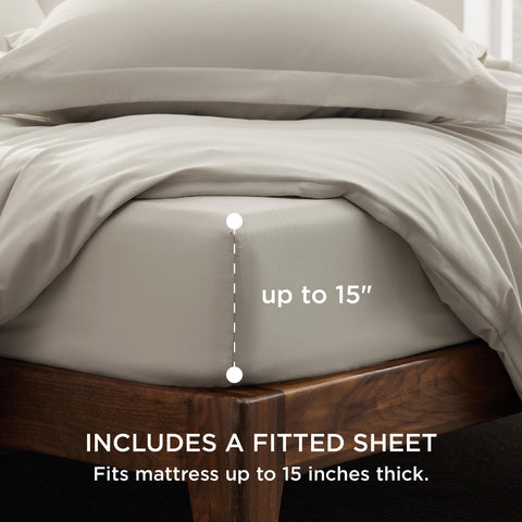 Bedsure fitted sheet 78x80-15 secure snug fit on mattress