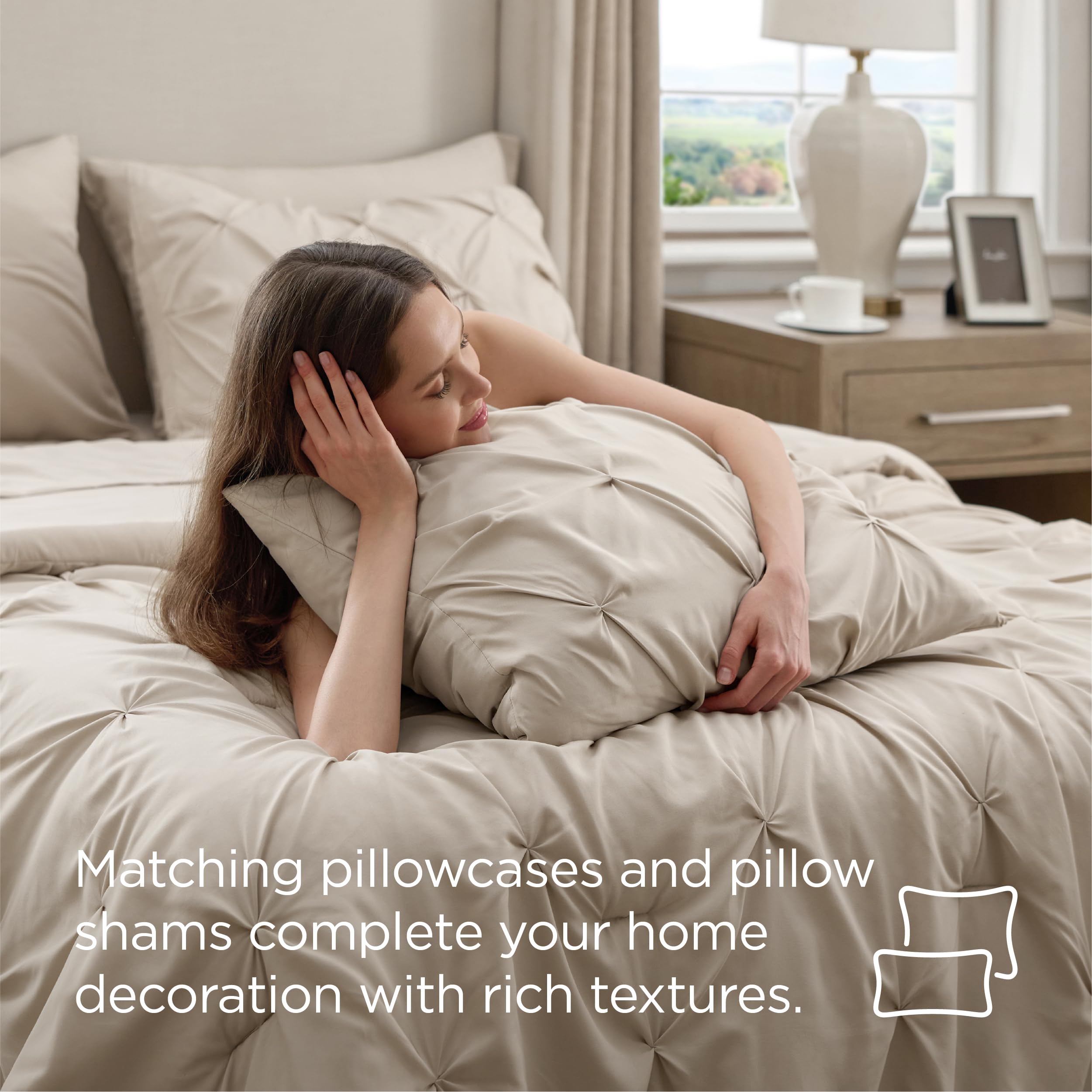 Bedsure flat sheet 108x102 inches drapes smoothly over the mattress.