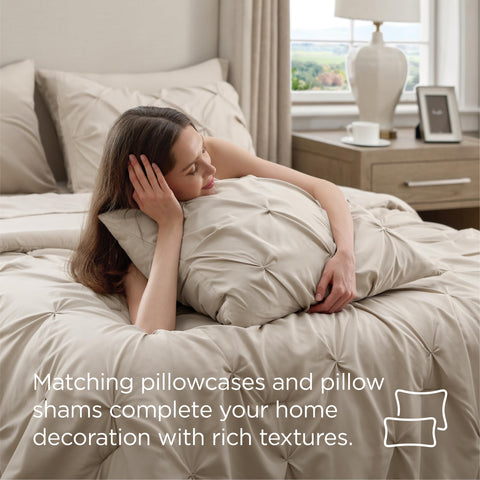 Bedsure flat sheet 108x102 inches drapes smoothly over the mattress.