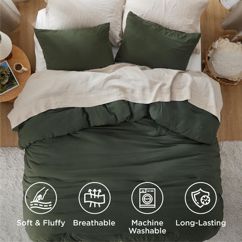 Bedsure full comforter set tailored for daily use and durability