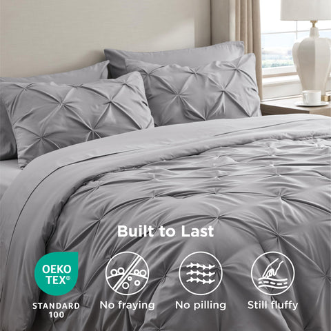 Bedsure grey bedroom setup showcases versatile, modern decor