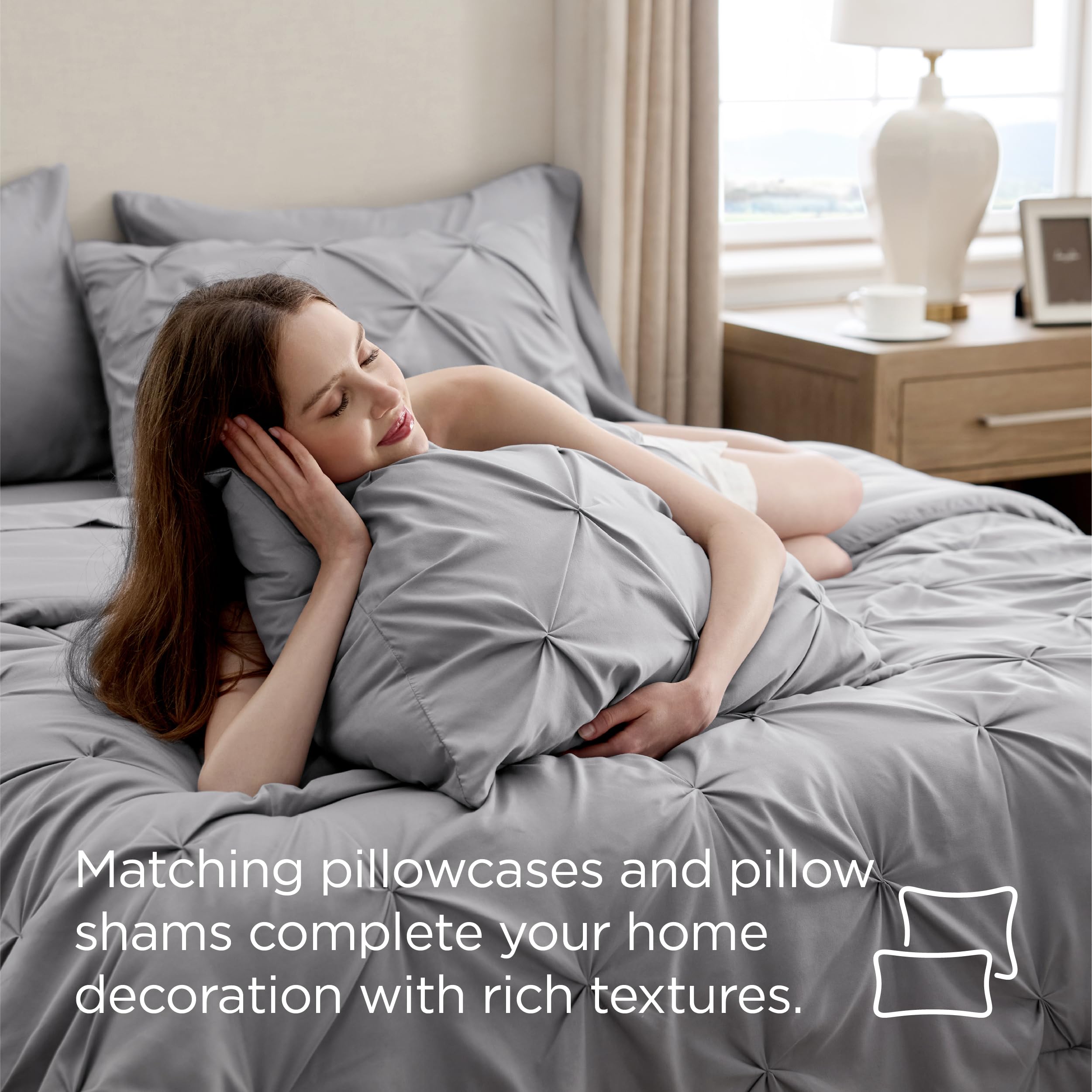 Bedsure care-focused fabric emphasizes easy wash and long-lasting color