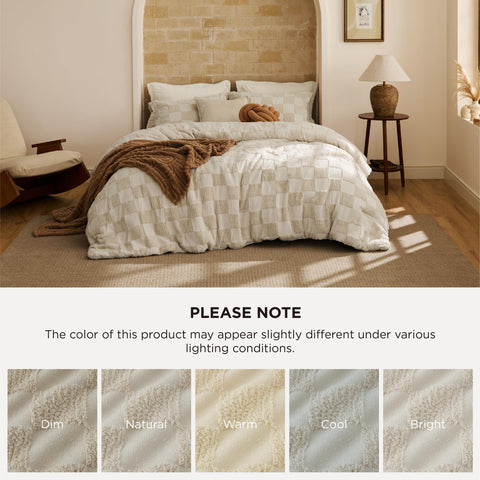 Bedsure full set includes one comforter and two pillow shams for complete styling.