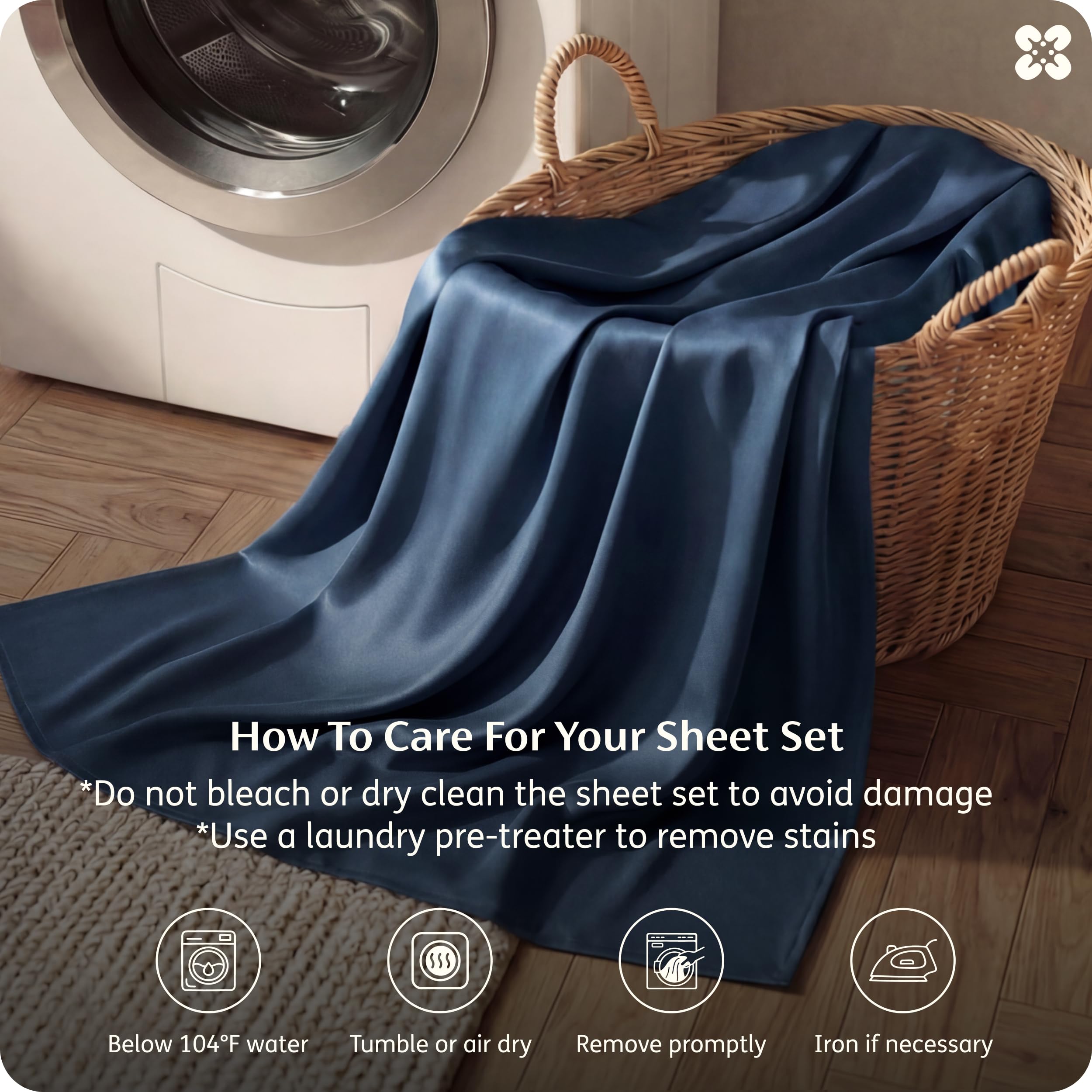 Bedsure full sheet set includes flat, fitted, and two pillowcases