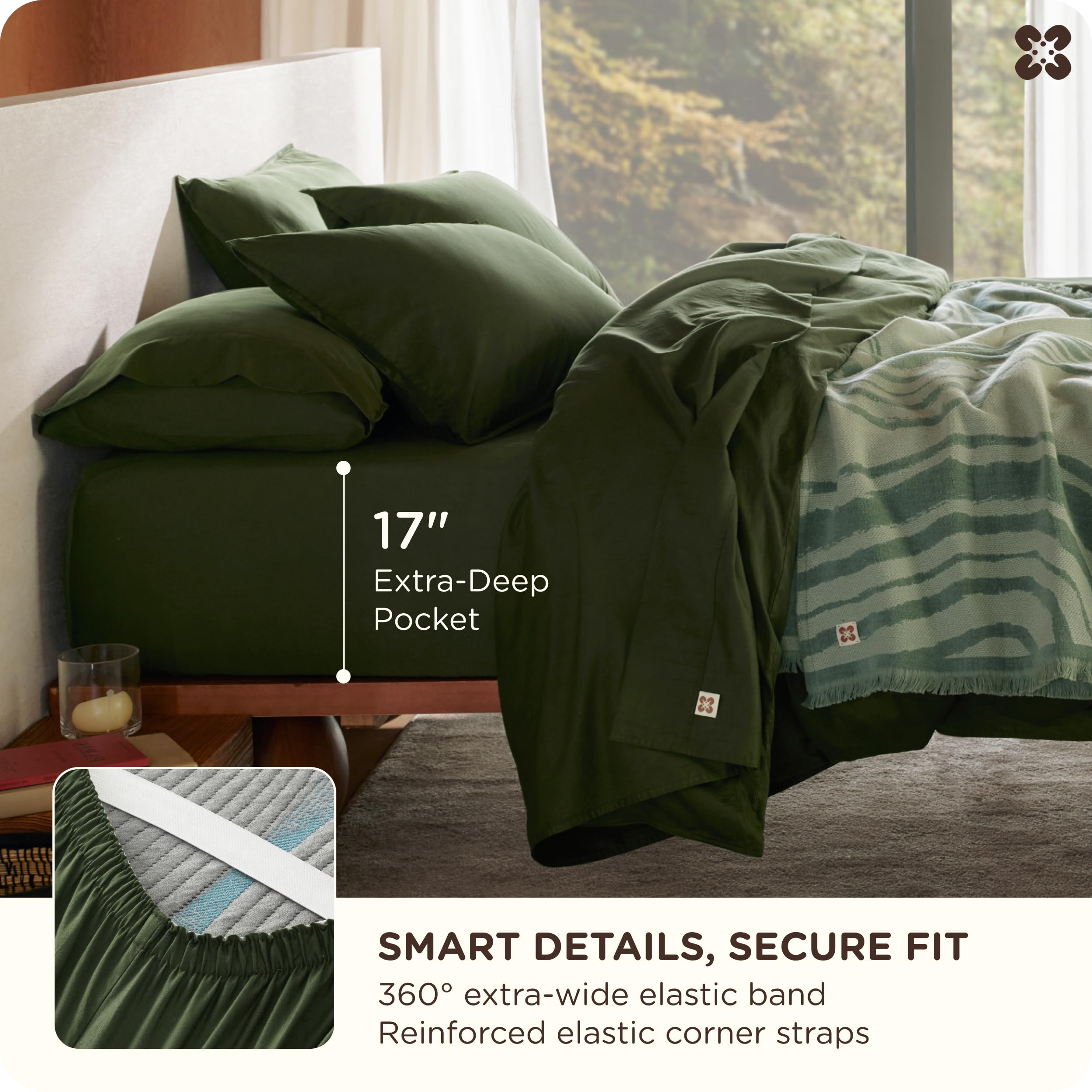 Bedsure garment-washed finish delivers lasting softness with every wash