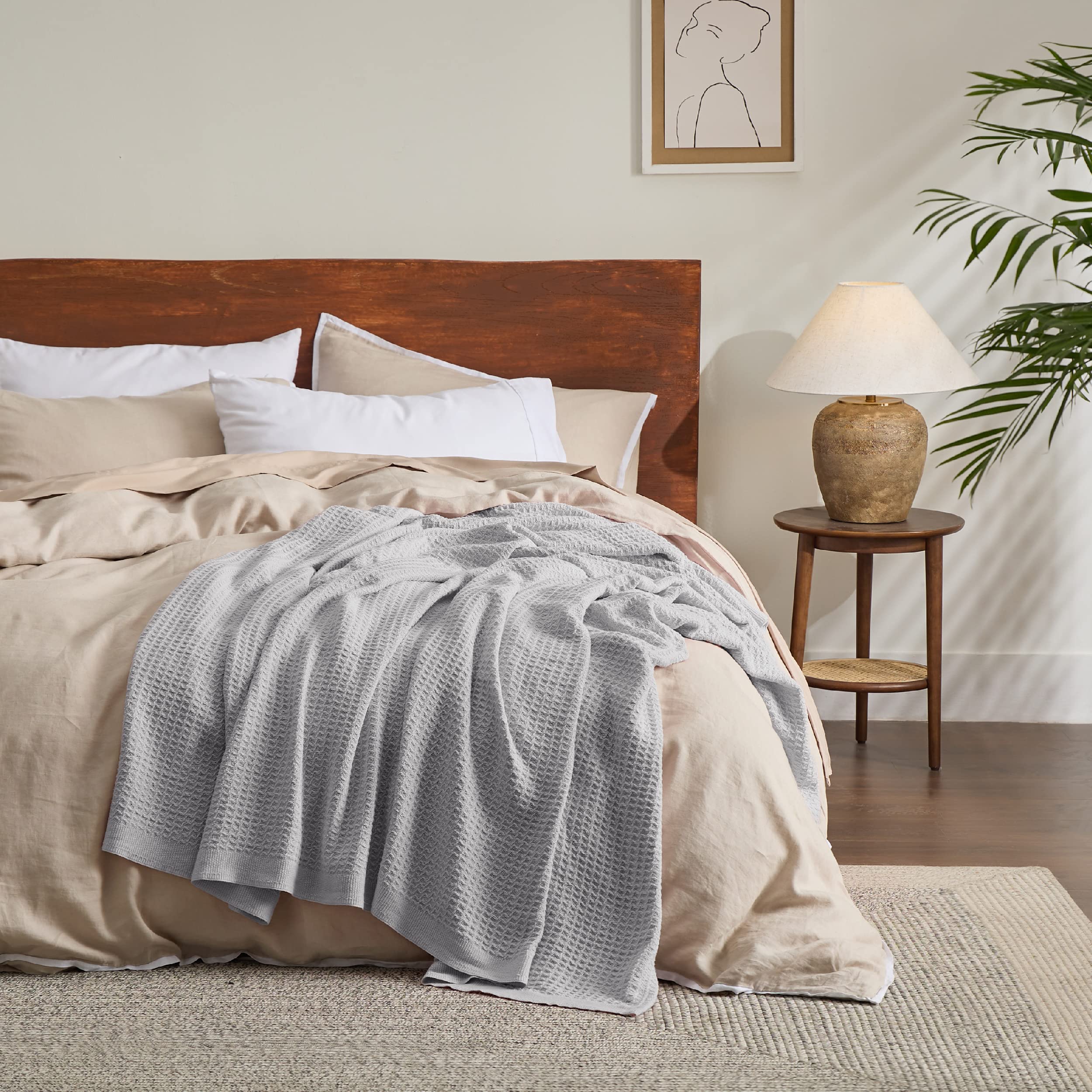 Bedsure Gentlesoft 90x90 blanket ideal for cool summer nights and year-round use.