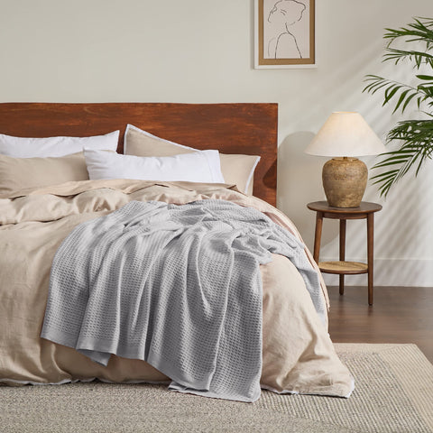 Bedsure Gentlesoft 90x90 blanket ideal for cool summer nights and year-round use.