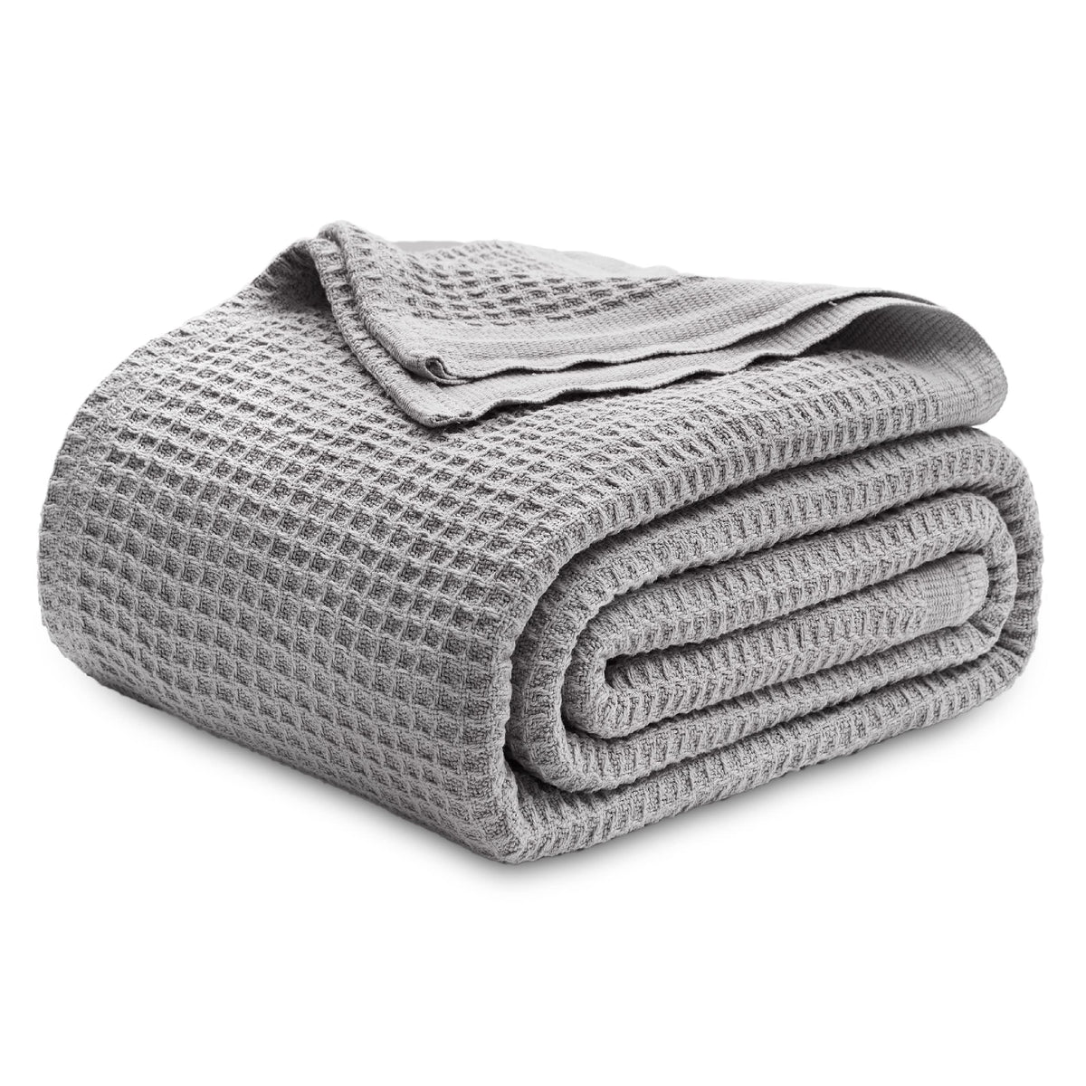Bedsure Gentlesoft cotton blanket on bed delivers breathable, cool comfort all night.