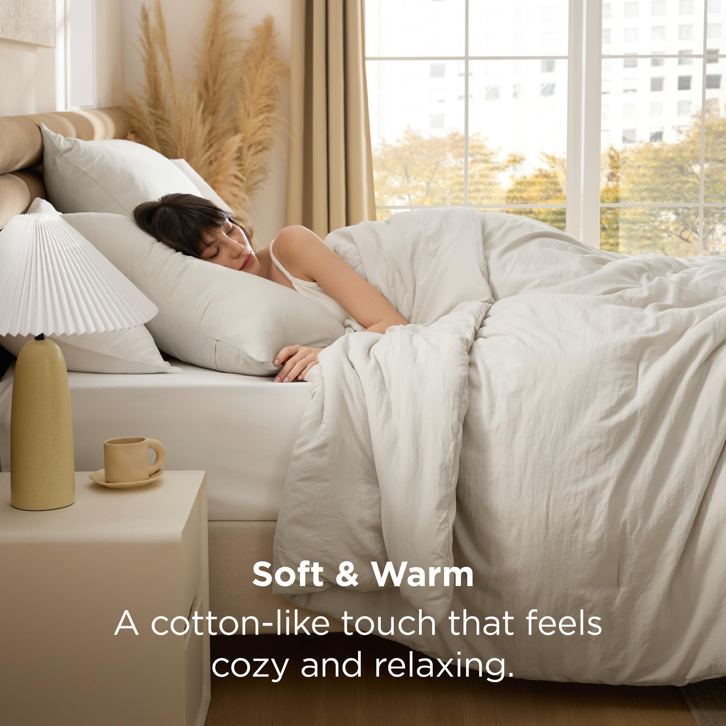 Bedsure GentleSoft bedding texture delivers cozy softness for sensitive skin.