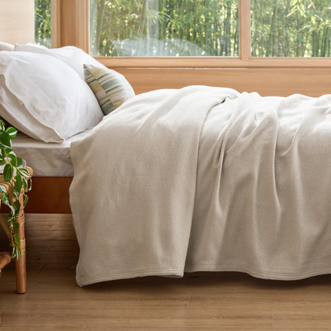 Bedsure GentleSoft bedroom decor blanket adds timeless elegance.