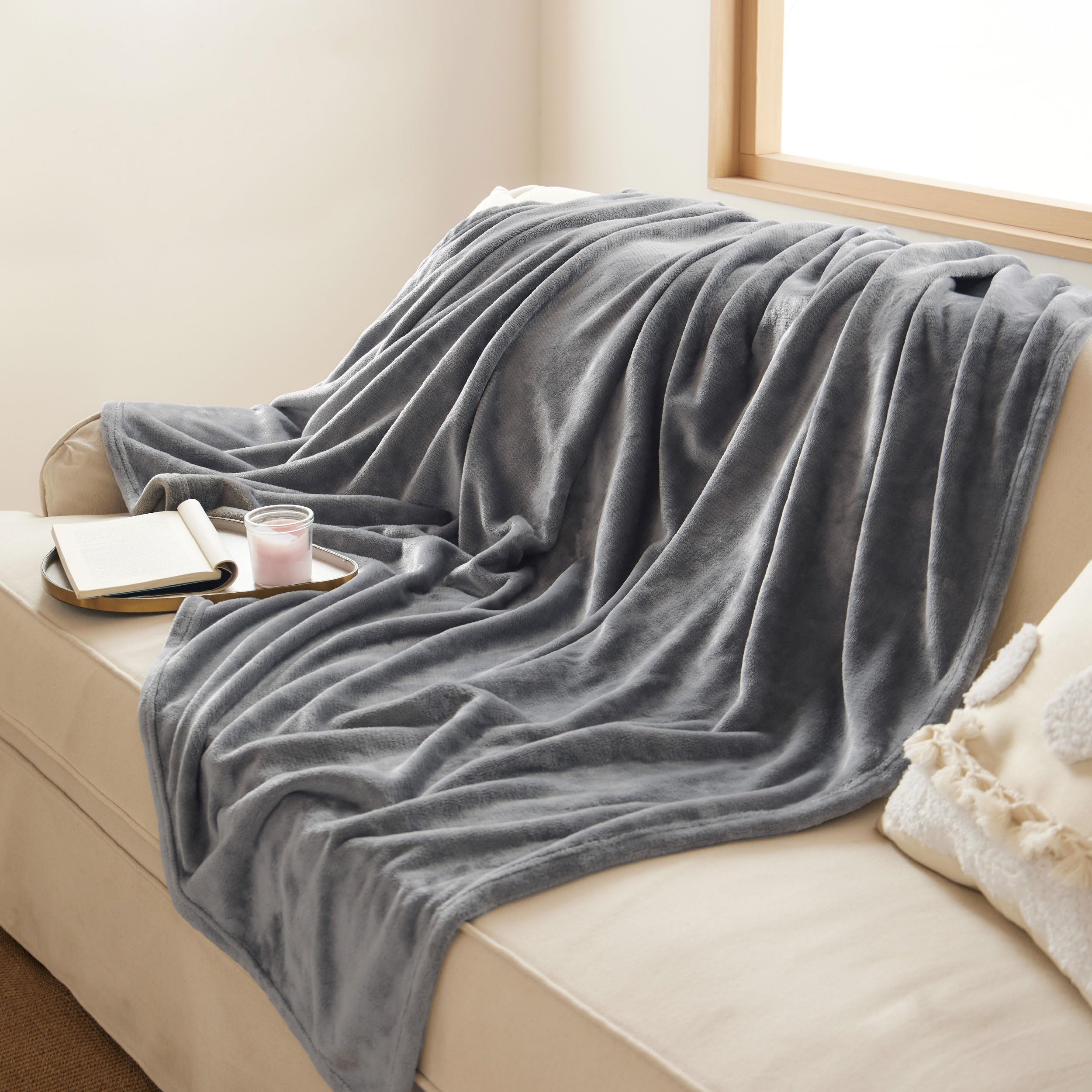Bedsure GentleSoft blanket ready for camping or outdoor use