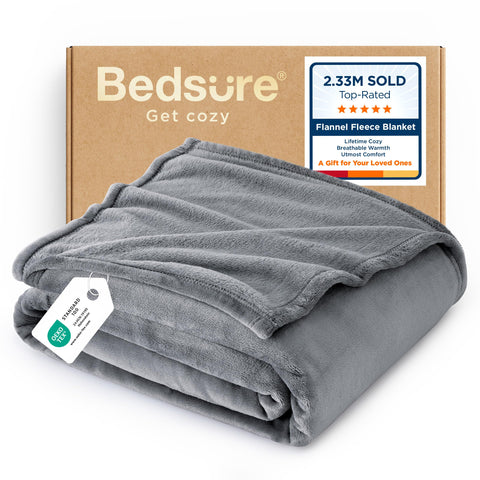 Bedsure GentleSoft blanket closeup fleece texture for cozy warmth