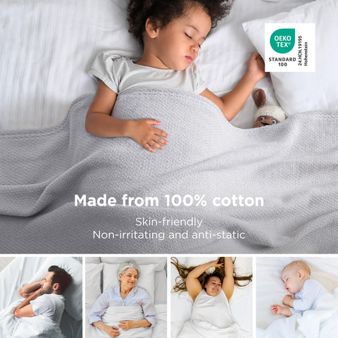 Bedsure GentleSoft cotton fiber closeup for everyday softness.