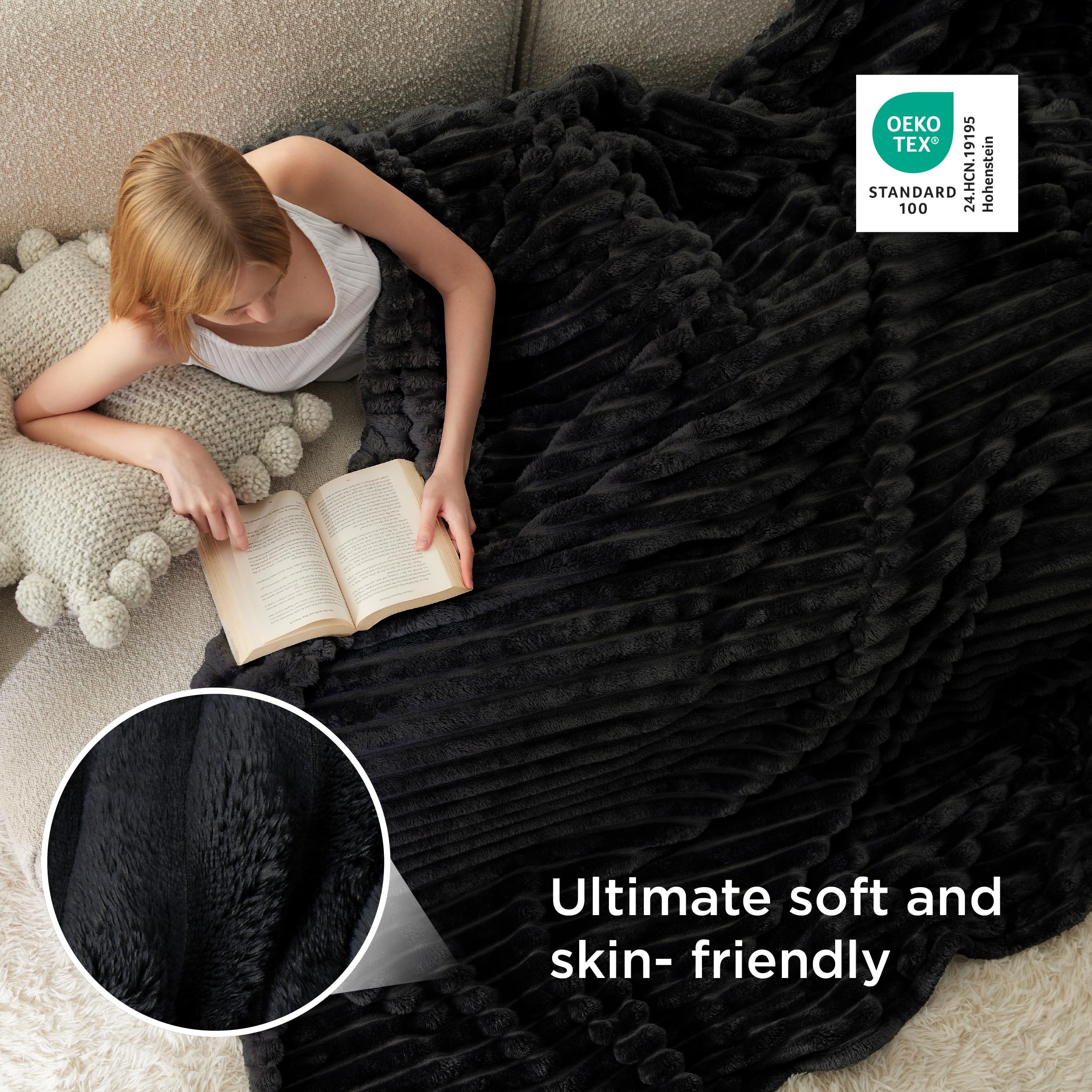 Bedsure GentleSoft durable stitching ensures lasting softness and use