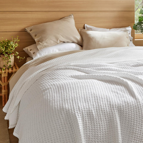 Bedsure Gentlesoft blanket folded neatly on bed adds cozy texture.