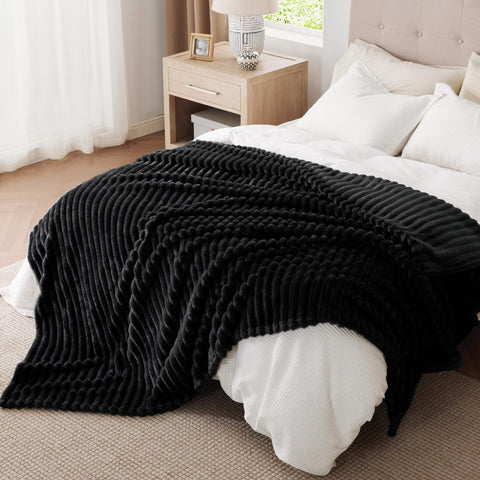 Bedsure GentleSoft blanket folded neatly for easy storage or gifting.