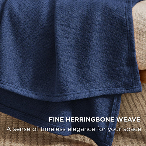 Bedsure cotton blanket is lightweight and breathable for warm nights.