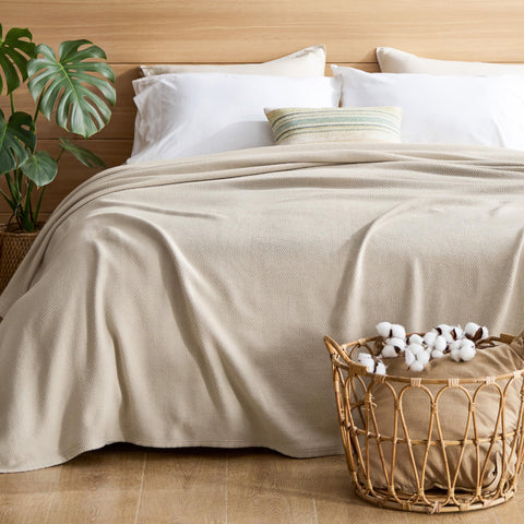 Bedsure GentleSoft linen beige tone complements neutral interiors