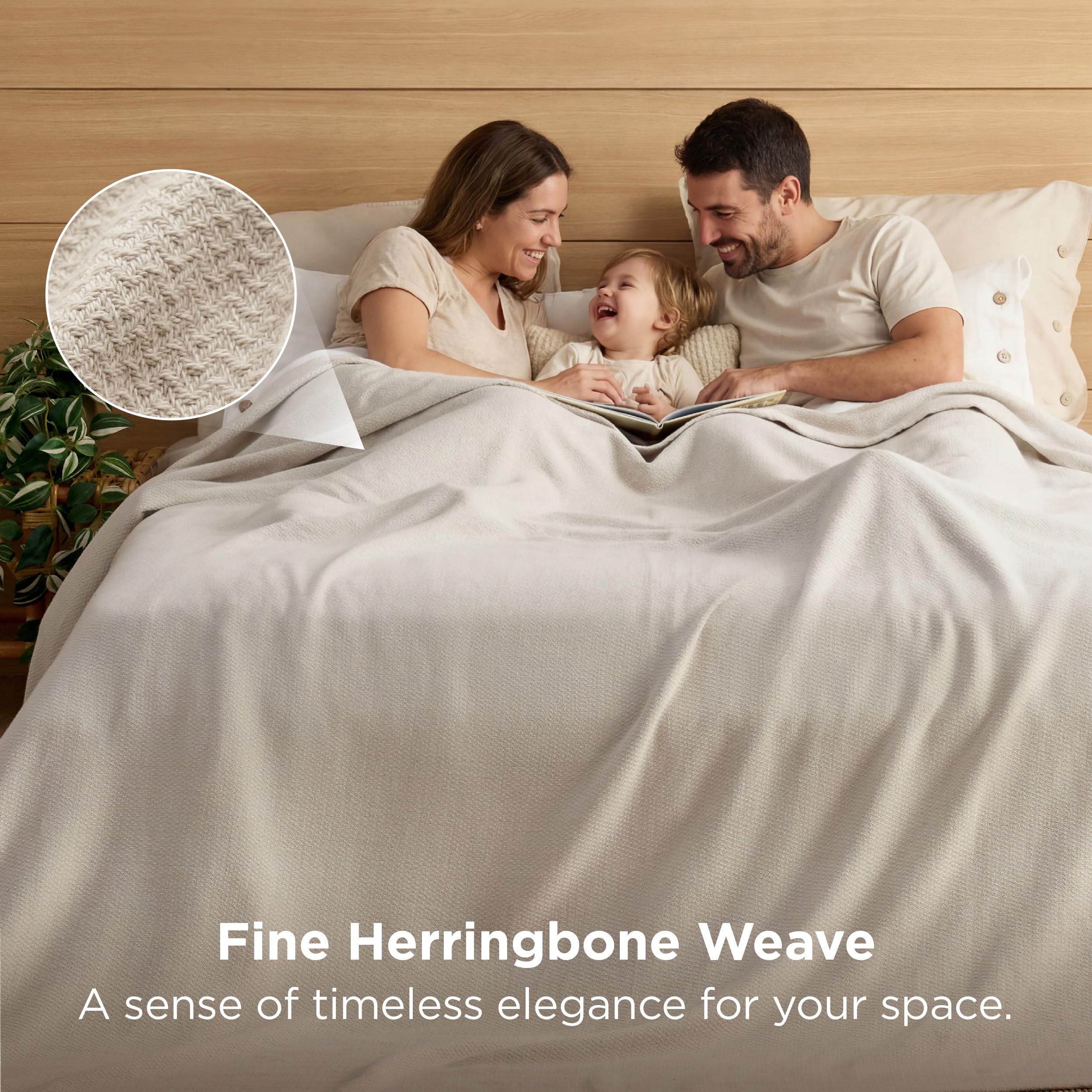 Bedsure GentleSoft oversized king blanket draped on a bed setup