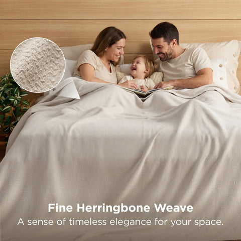 Bedsure GentleSoft oversized king blanket draped on a bed setup