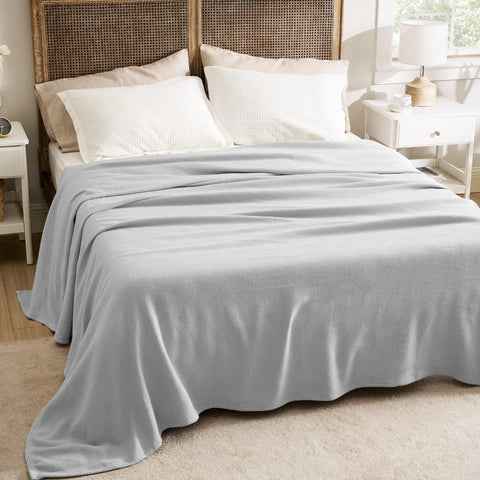 Bedsure GentleSoft queen-size on bed offering spacious coverage.