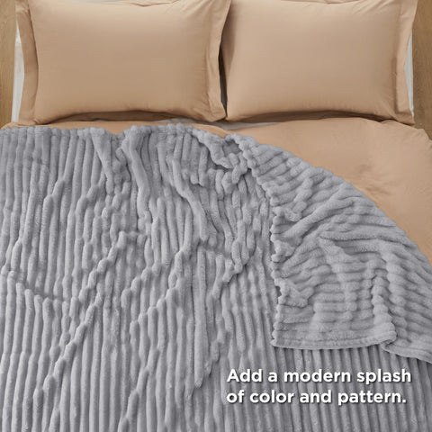Bedsure GentleSoft queen blanket reinforced stitching for durability