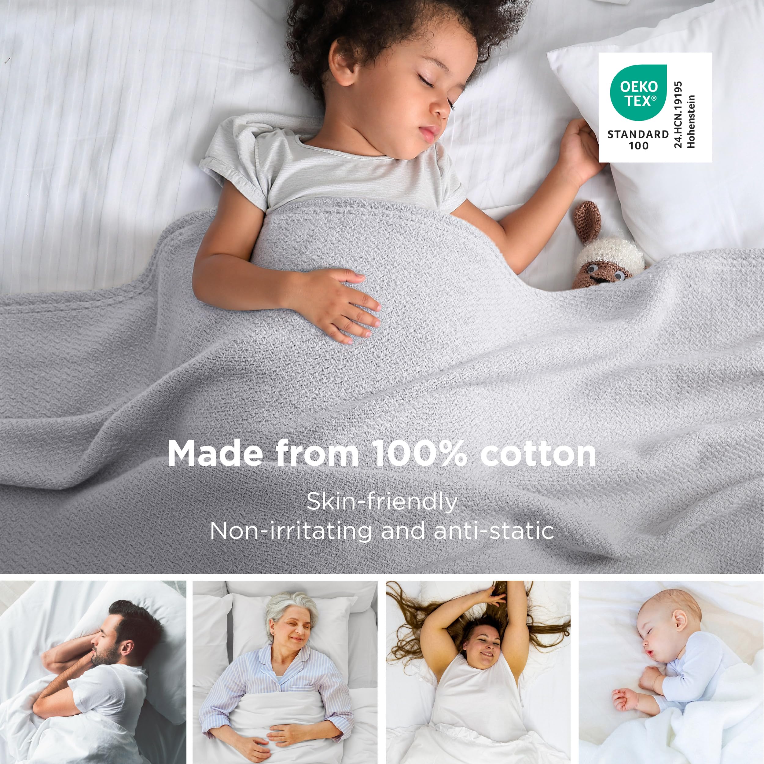 Bedsure GentleSoft blanket on Twin XL bed demonstrates lightweight warmth ideal for college dorms.