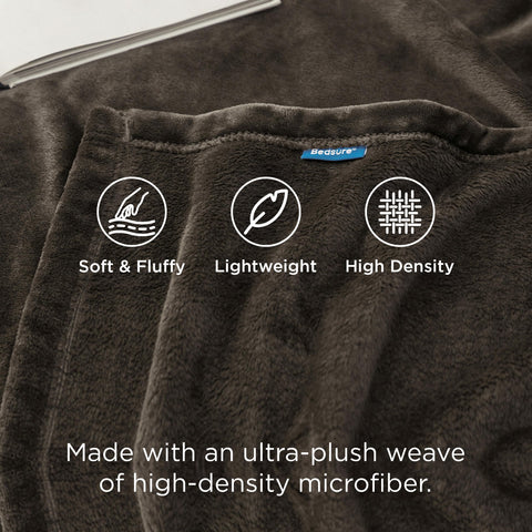 Close-up of Bedsure GentleSoft texture showing plush softness