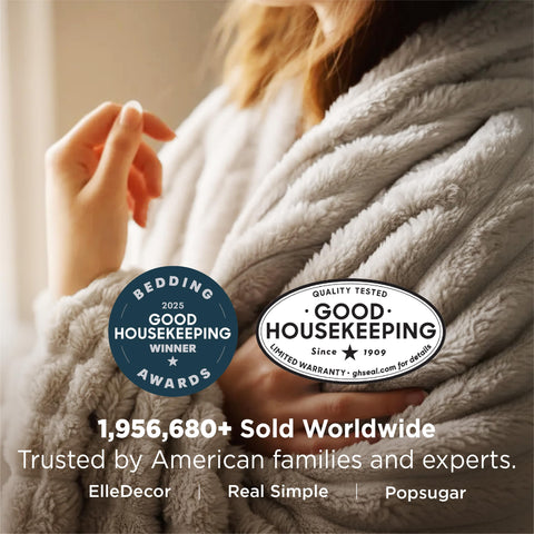 Bedsure GentleSoft blanket offers warm yet lightweight comfort for lounging.