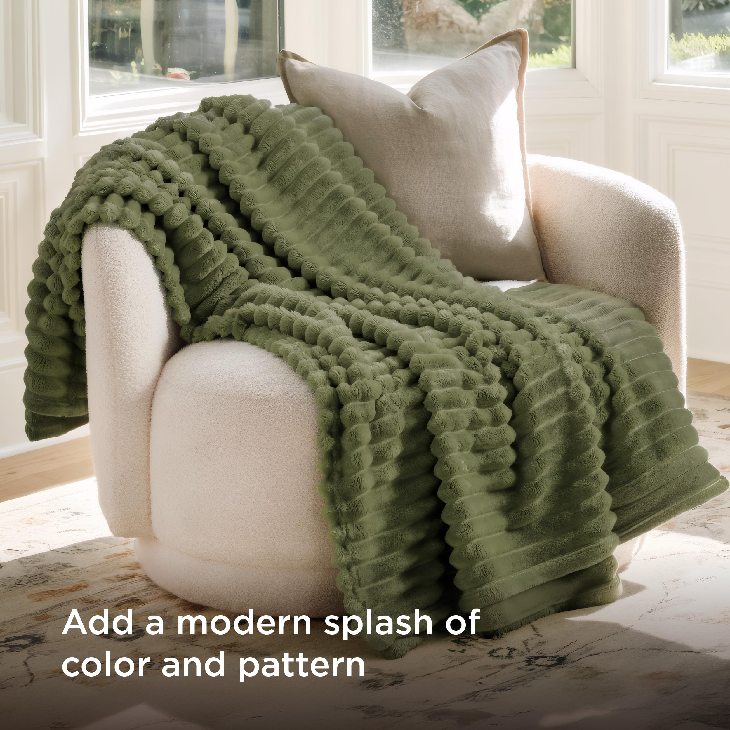Bedsure GentleSoft Christmas Throw ideal for bed or couch snuggling.