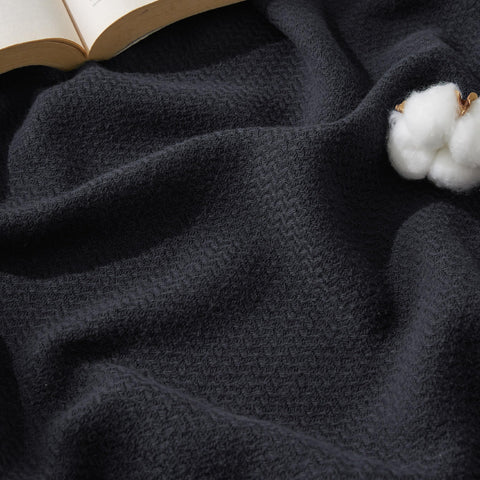 Bedsure GentleSoft cotton blanket on a bed showing breathable, soft warmth.
